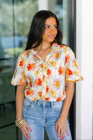 Call It Like I See It Cream Top - Instyle Boutique