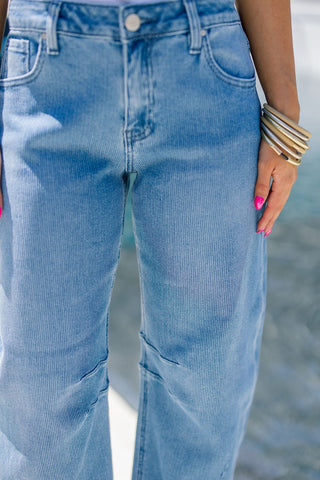 Savannah Cropped Barrel Jeans - Instyle Boutique
