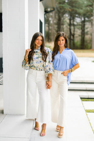 Sweeter Days Sage Combo Top - Instyle Boutique