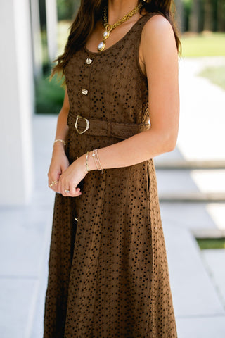 Charleston Belted Button Down Dress - Instyle Boutique
