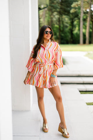 Sorbet Swirl Romper - Instyle Boutique