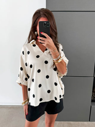 I Spotted You Ivory Top - Instyle Boutique