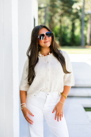 Almost Autumn Oatmeal Sweater Top - Instyle Boutique