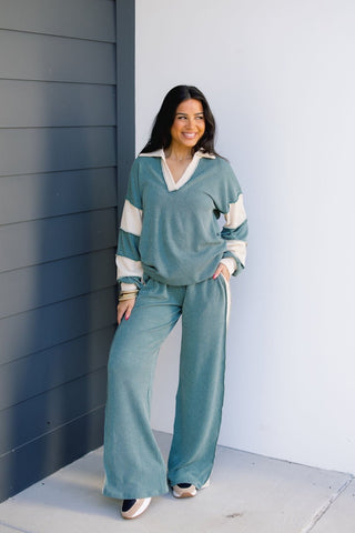 Very Comfy Vintage Olive Set - Instyle Boutique