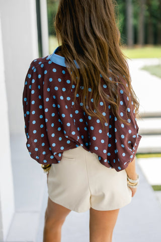 Smitten With Spots Top - Instyle Boutique