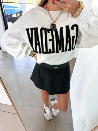 White Gameday Sweatshirt - Instyle Boutique