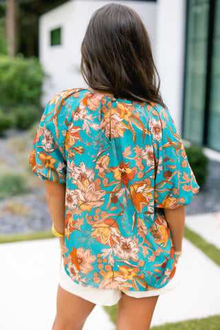 Autumn Bloom Floral Top