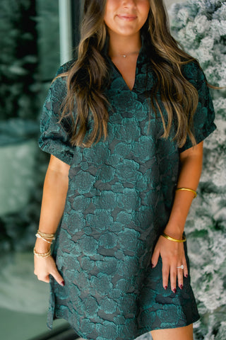 Holiday Parties Hunter Green Dress