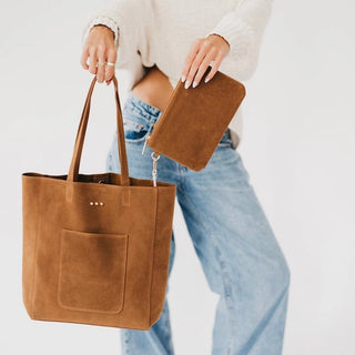 Dawn Suede Carryall Tote ~PREORDER~ - Instyle Boutique