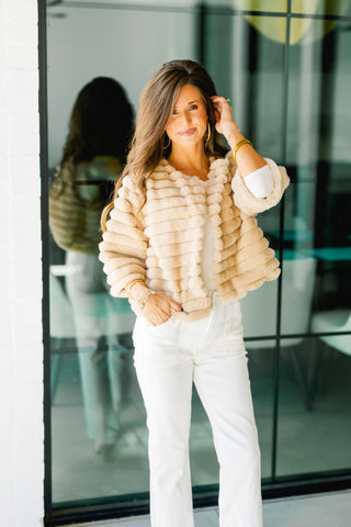 Fancy Darling Taupe Fur Coat