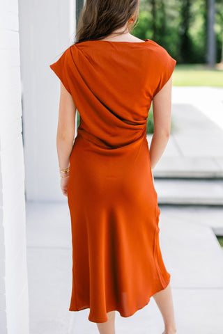 Ember Glow Asymmetrical Dress - Instyle Boutique