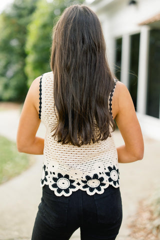 Off Day Crochet Floral Tank ~FINAL SALE~