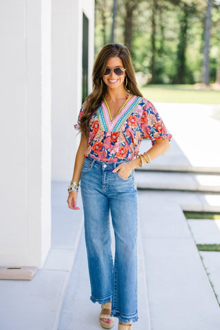 Summer Fun Floral Top - Instyle Boutique