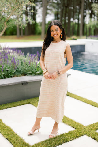 Golden Days Knit Midi Dress - Instyle Boutique