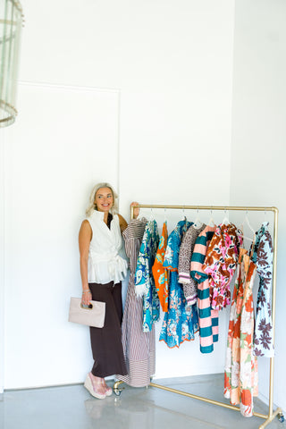 Flutter & Tie Ruffle Top-Cream