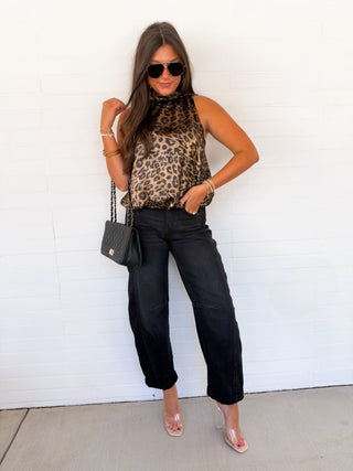 Glittered Glam Animal Print Tank - Instyle Boutique