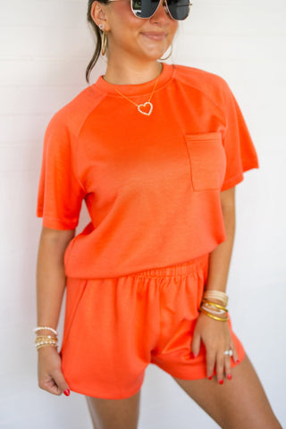 All The Attention Coral Set - Instyle Boutique
