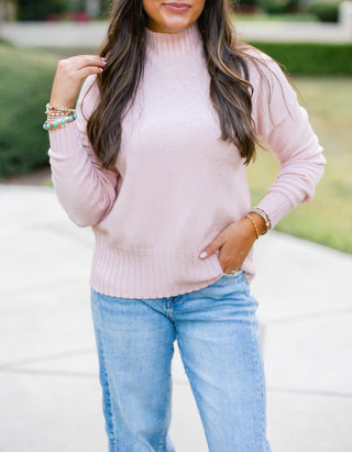 The Soft Girl Blush Sweater - Instyle Boutique