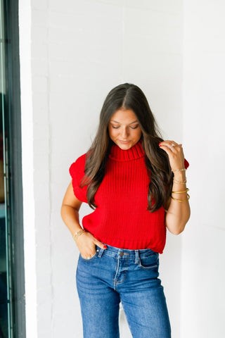Sweeter Days Red Sweater Top - Instyle Boutique
