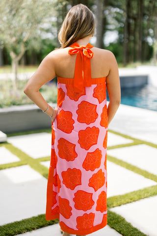 In Your Dreams Pink Halter Maxi - Instyle Boutique