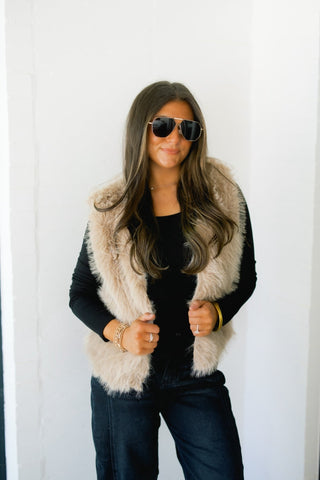 Feeling Sassy Fur Vest ~PINK FRIDAY DEAL~ - Instyle Boutique