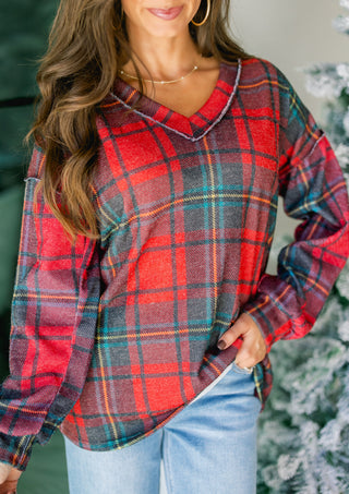 Pippa Plaid Printed Top