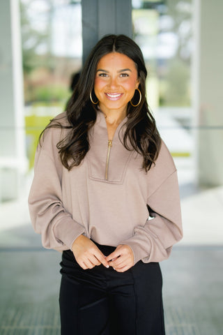 Chic Comfort Scuba Zip Pullover ~PINK FRIDAY DEAL~ - Instyle Boutique