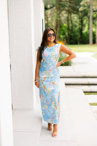Blue Iris Midi Dress - Instyle Boutique