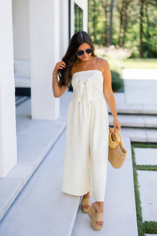 Sunshine On My Mind Yellow Striped Jumpsuit - Instyle Boutique