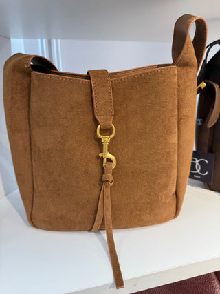 Mini Tan Hobo Suede Tote ~PREORDER~