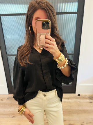 I Adore You Black Top - Instyle Boutique