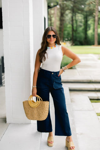 Scallop & Stroll Wide Leg Pants - Instyle Boutique