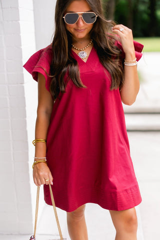 Better Than Ever Burgundy Dress - Instyle Boutique
