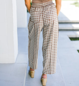 Check Me Out Mocha Barrel Pants
