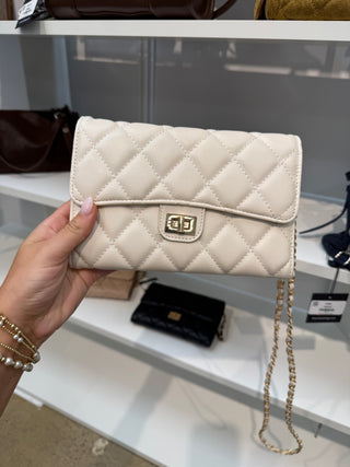 Ivory Quilted Crossbody ~PREORDER~