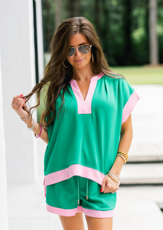 Green & Glam Color Block Set