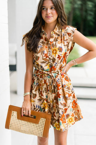 Wildflower Market Belted Dress - Instyle Boutique