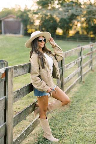How Cute Quilted Tie Jacket