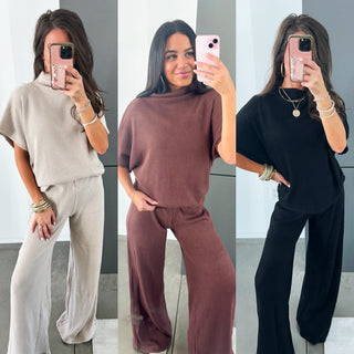 Everyday Lightweight Sweater Set - 3 Color Options
