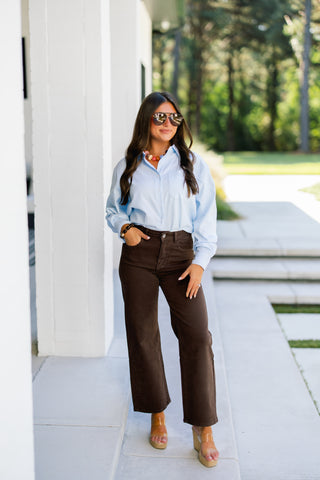 Chic and Simple Light Blue Top