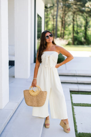 Sunshine On My Mind Yellow Striped Jumpsuit - Instyle Boutique