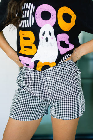 Black & White Gingham Shorts