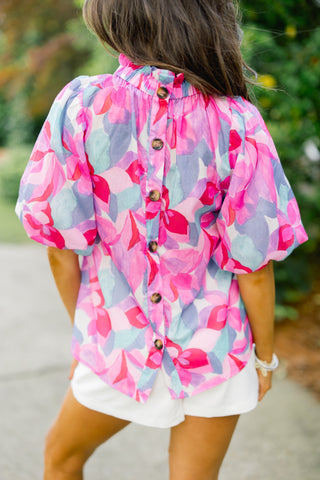Touch Of Floral Printed Top ~FINAL SALE~