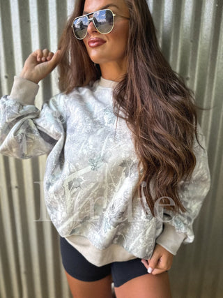 BIRDIE PREORDER Soft Spun Crewneck in Iced Out Camo - Instyle Boutique
