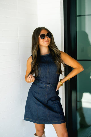 Dreamer Denim Mini Dress - Instyle Boutique