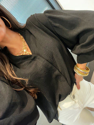 I Adore You Black Top - Instyle Boutique