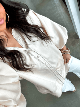 Soft Surroundings Ivory Top - Instyle Boutique