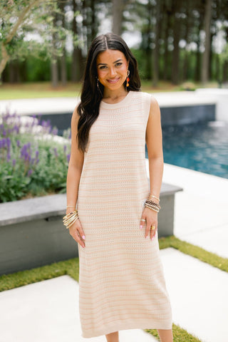 Golden Days Knit Midi Dress - Instyle Boutique