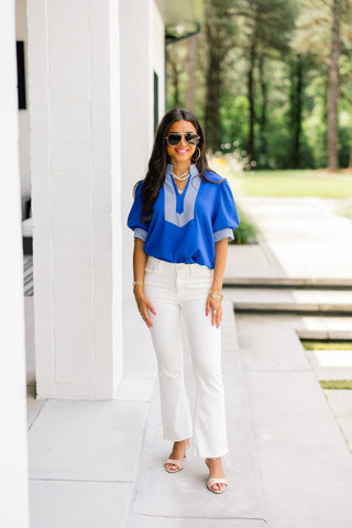 The Regatta Top – Royal Blue - Instyle Boutique