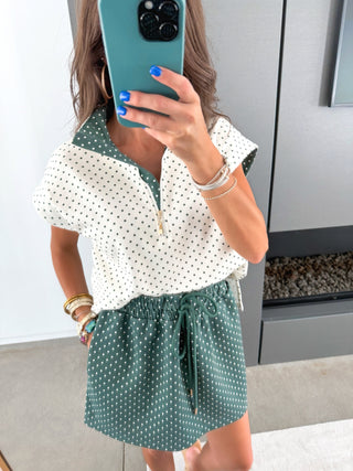 Dot & Dash Polka Dot Skort Set